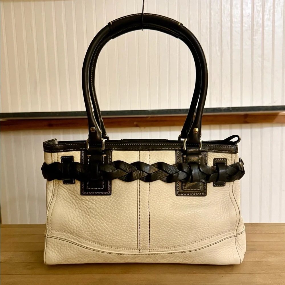 Coach leather satchel